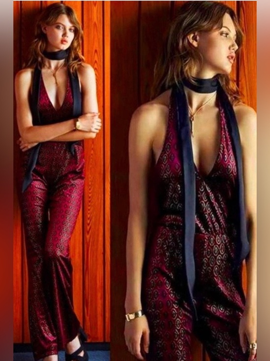 Motel Rock Pants - Motel Rock ‘Baby’ Halter Jumpsuit - Size S